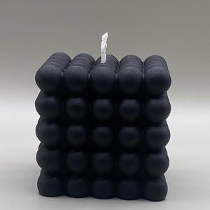 Black bubble candle